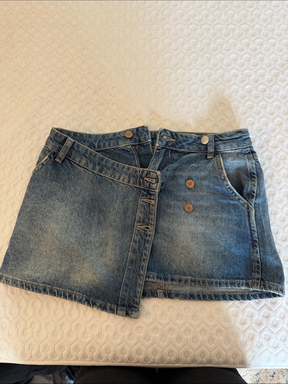 Free people Denim Mini Skirt Duo in Classic Blue